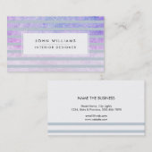 Moderne professionele legant striped Chic Visitekaartje (Voorkant / Achterkant)