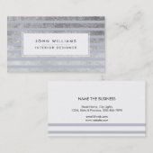 Moderne professionele legant striped Chic Visitekaartje (Voorkant / Achterkant)