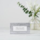 Moderne professionele legant striped Chic Visitekaartje (Staand voorkant)