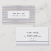 Moderne professionele legant striped Chic Visitekaartje (Voorkant / Achterkant)