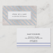 Moderne professionele legant striped Chic Visitekaartje (Voorkant / Achterkant)