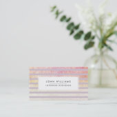 Moderne professionele legant striped Chic Visitekaartje (Staand voorkant)