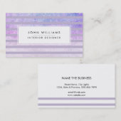 Moderne professionele legant striped Chic Visitekaartje (Voorkant / Achterkant)
