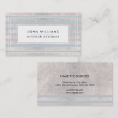 Moderne professionele legant striped Chic Visitekaartje (Voorkant / Achterkant)