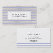 Moderne professionele legant striped Chic Visitekaartje (Voorkant / Achterkant)