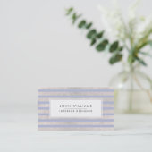 Moderne professionele legant striped Chic Visitekaartje (Staand voorkant)