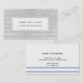Moderne professionele legant striped Chic Visitekaartje (Voorkant / Achterkant)