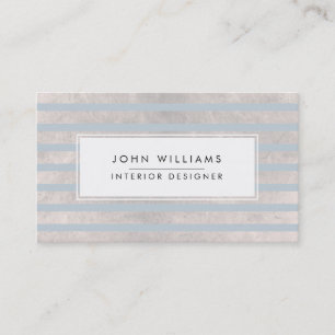 Moderne professionele legant striped Chic Visitekaartje