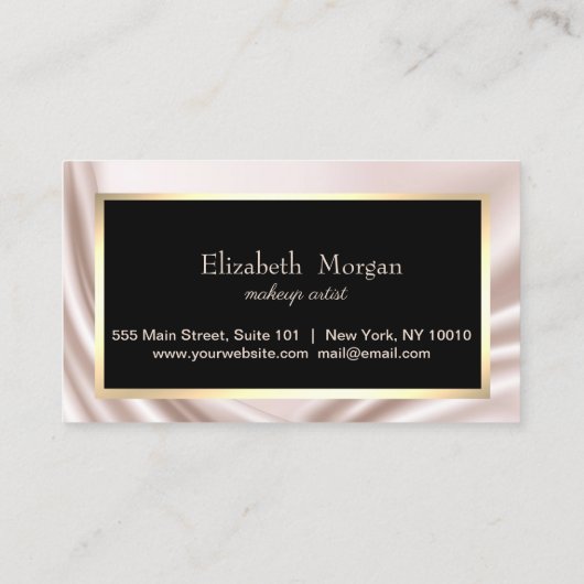 Moderne professionele Legante Lijst Loyalty Kaart (Achterkant)