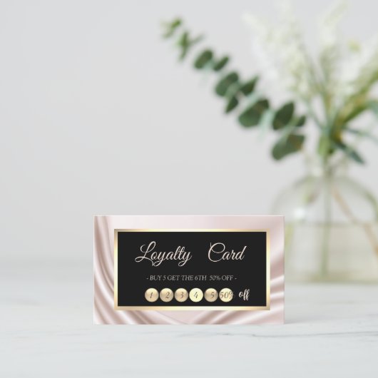 Moderne professionele Legante Lijst Loyalty Kaart (Staand voorkant)