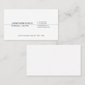 Moderne professionele legante minimalistische Sjab Visitekaartje (Voorkant / Achterkant)