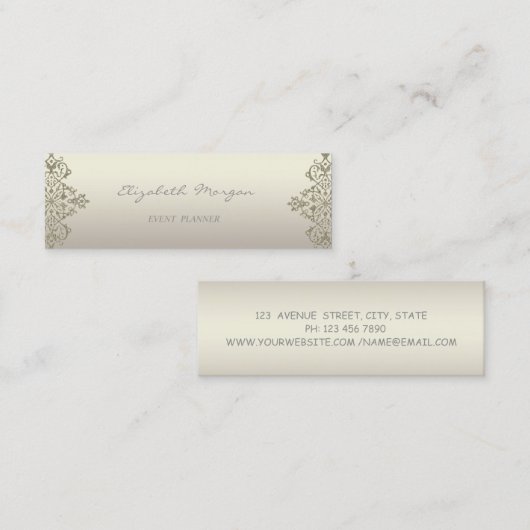 Moderne, professionele liefdadigheidsbekleding, li mini visitekaartje (Voorkant / Achterkant)