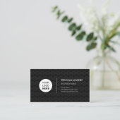 Moderne professionele logo, eenvoudig zwart visitekaartje (Staand voorkant)