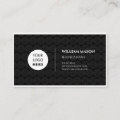 Moderne professionele logo, eenvoudig zwart visitekaartje (Voorkant)