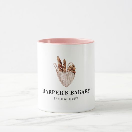 Moderne professionele Logo in bakkerijen Mok (Midden)