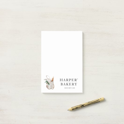 Moderne professionele Logo in bakkerijen Post-it® Notes (Op bureau)