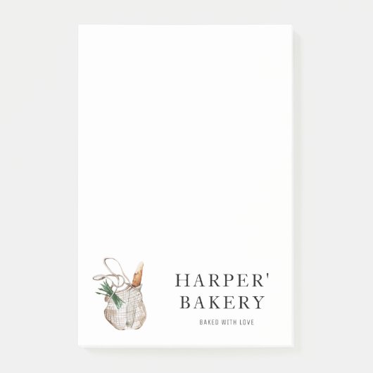 Moderne professionele Logo in bakkerijen Post-it® Notes (Voorkant)