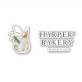 Moderne professionele Logo in bakkerijen Sticker (Voorkant)