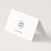 Moderne professionele logo-ontwerp visitekaartje (Achterkant)