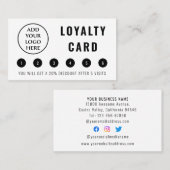 Moderne professionele Logo sociale media Klantenkaartje (Voorkant / Achterkant)