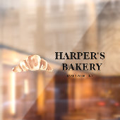 Moderne professionele Logo voor bakkerijen Raamsticker (Vel 2)