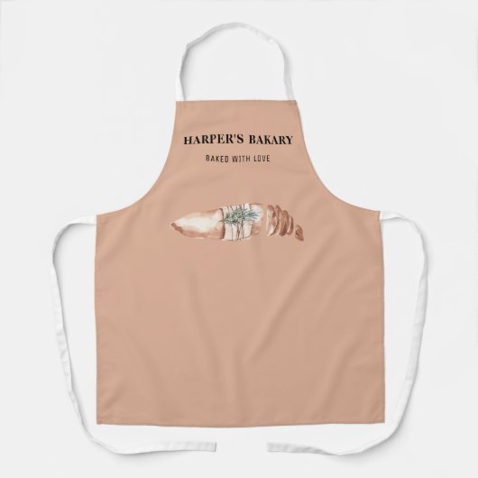 Moderne professionele Logo voor bakkerijen Schort (Voorkant)