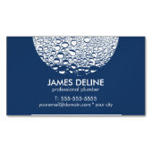 Moderne professionele loodgieter visitekaartje magneet (Voorkant)