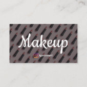 Moderne professionele look Sjablonen make-up artie Visitekaartje (Achterkant)