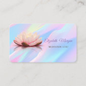 Moderne professionele Lotus Holographic Appointmen Afsprakenkaartje (Voorkant)