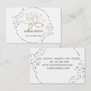 Moderne professionele lotusbloem Business Visitekaartje