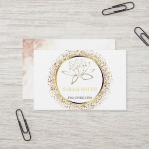Moderne professionele lotusbloem Business Visitekaartje