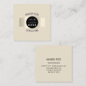 Moderne, professionele, luchtige Logo Vierkante Visitekaartje (Voorkant / Achterkant)