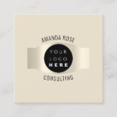 Moderne, professionele, luchtige Logo Vierkante Visitekaartje (Voorkant)