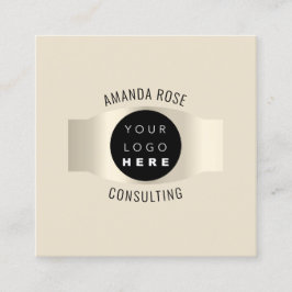 Moderne, professionele, luchtige Logo Vierkante Visitekaartje