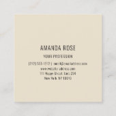 Moderne, professionele, luchtige Logo Vierkante Visitekaartje (Achterkant)