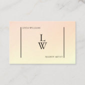 Moderne professionele make-up artiest beloning klantenkaartje (Voorkant)