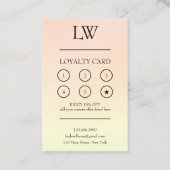 Moderne professionele make-up artiest beloning klantenkaartje (Achterkant)