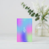 Moderne professionele make-up artiest beloning klantenkaartje (Staand voorkant)