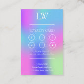 Moderne professionele make-up artiest beloning klantenkaartje (Achterkant)