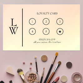 Moderne professionele make-up artiest beloning klantenkaartje