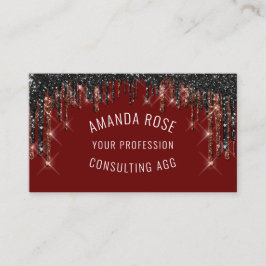 Moderne professionele make-up artiest haar bordeau visitekaartje