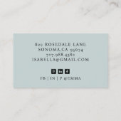 Moderne professionele makelaar foto visitekaartje (Achterkant)