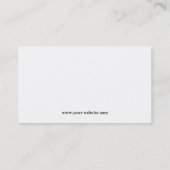 Moderne professionele makelaar monogram foto visitekaartje (Achterkant)