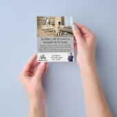 Moderne professionele makelaar op maat flyer (Hand)