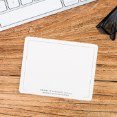 Moderne professionele mannen notitiekaartje