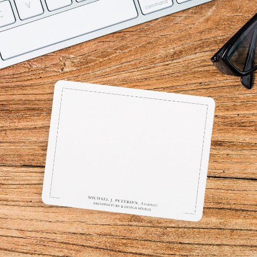 Moderne professionele mannen notitiekaartje