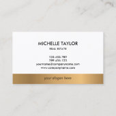 Moderne professionele Manuscript in onroerend goed Visitekaartje (Achterkant)