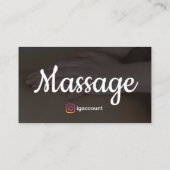 Moderne professionele massagetherapie visitekaartje (Achterkant)