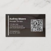 Moderne professionele massagetherapie visitekaartje (Voorkant)