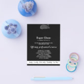 Moderne professionele meid dweil schoonmaak huis flyer (Enkel)